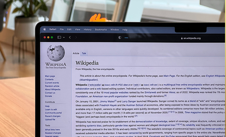 writing and editing Wikipedia page